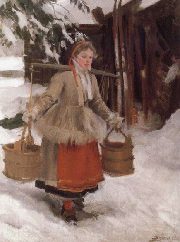 Anders Zorn Unknow work 101 Norge oil painting art